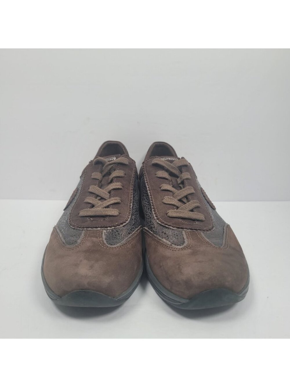 Mephisto Runoff Air Jet Women's Brown Metallic Leather Sneakers US Size 9 - Picture 3 of 8